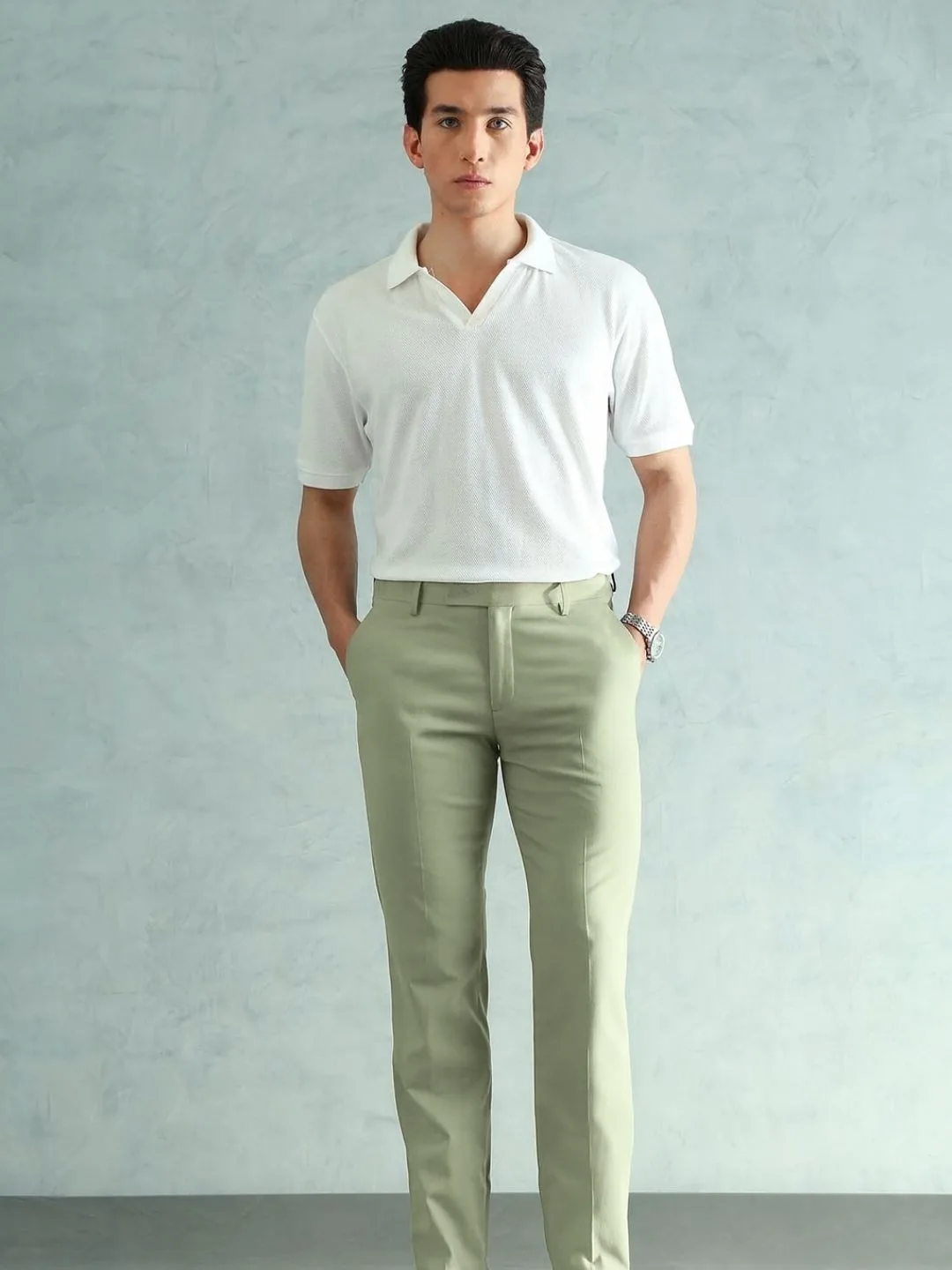 Everyday Comfort Light Pista Formal Trousers - Image 4