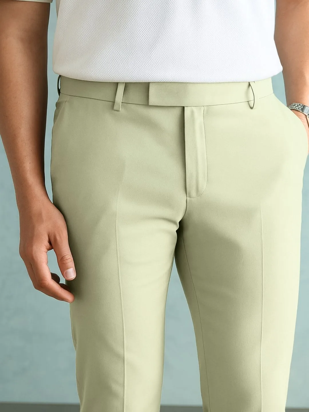 Everyday Comfort Light Pista Formal Trousers - Image 6