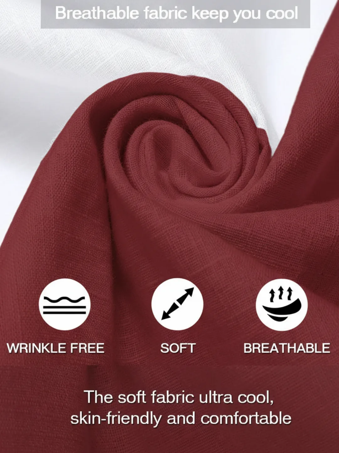 Airy Red Classic Short Kurta - Image 5