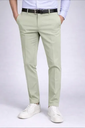Smooth Finish Light Pista Office Trousers