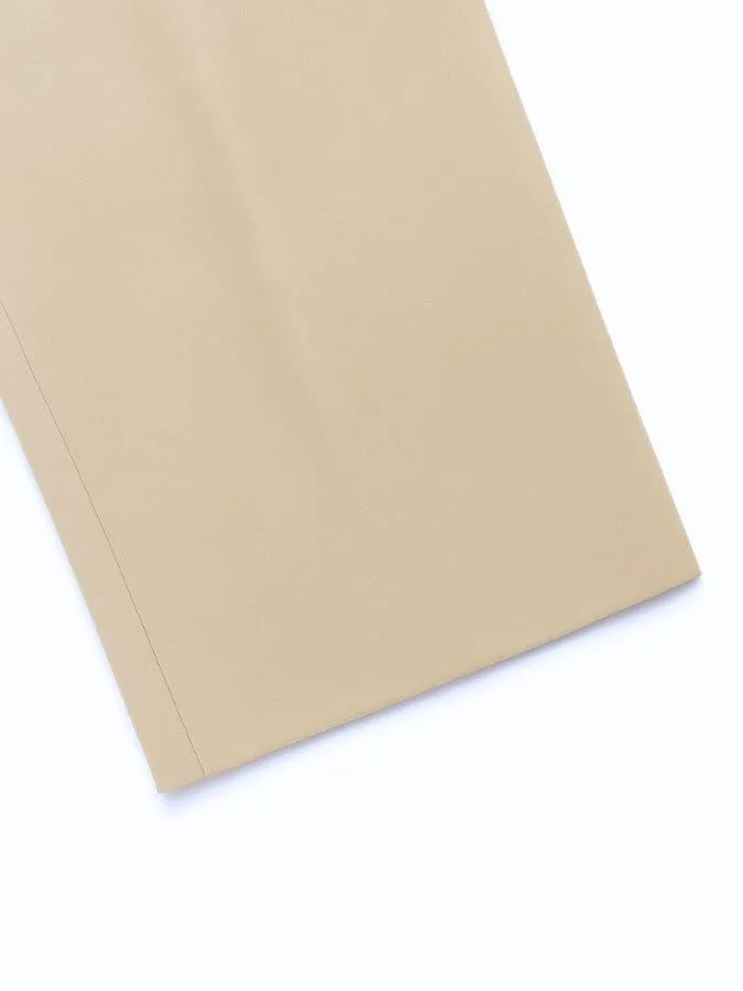 Ultra-Comfort Tailored Hook-Closure Beige Trousers - Image 6