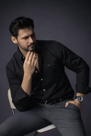 Cotton Sateen Essential Shirt